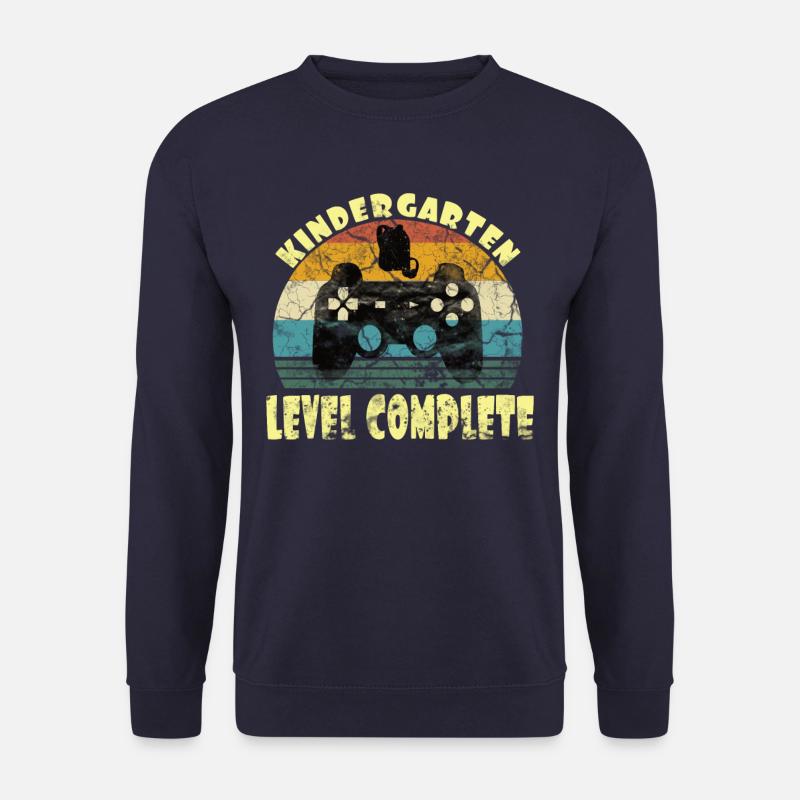 Kindergarten Level Complete Gamer Einschulung - Unisex Pullover - Navy