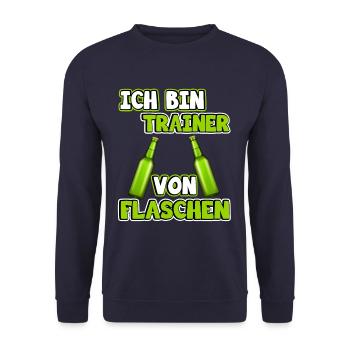 Trainer - Unisex Pullover - Navy - Vorne - Alina (178cm) & Michal (187cm)