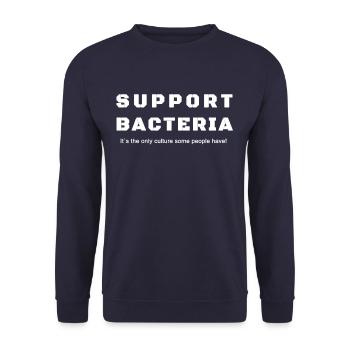 Bactéries - Sweat-shirt Unisexe - marine - Devant - Alina (178cm) & Michal (187cm)
