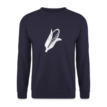 Maïs en épi - Sweat-shirt Unisexe - marine - Devant - Alina (178cm) & Michal (187cm)