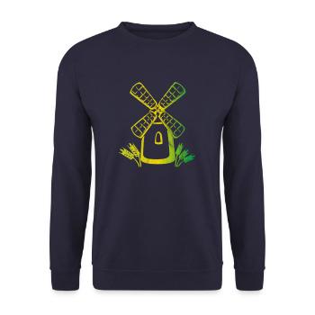 Windmill mill - Unisex Sweatshirt - navy - Front - Alina (178cm) & Michal (187cm)