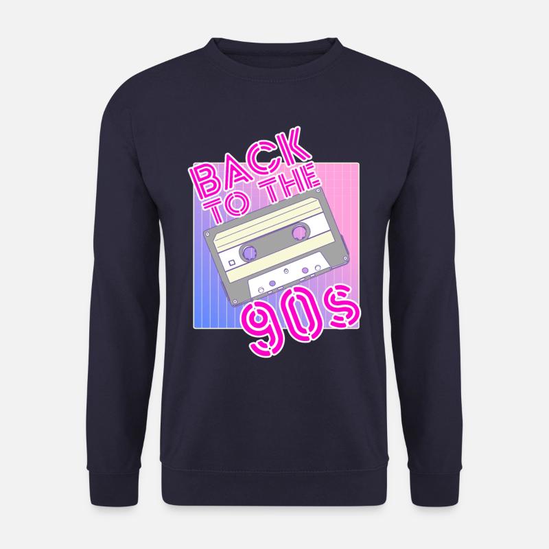Back to the 90s 90er Jahre Motto Party Kleidung - Unisex Pullover - Navy
