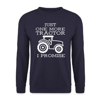 Traktor Landwirt Landwirtschaft Spruch - Unisex Pullover - Navy - Vorne - Alina (178cm) & Michal (187cm)