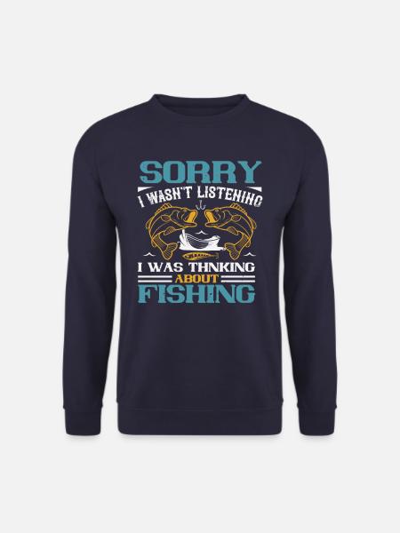 Fishing funny fishing sayings - Unisex Sweatshirt - navy