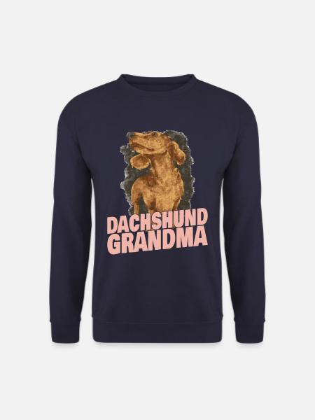 Dackel Oma Großmutter - Unisex Pullover - Navy