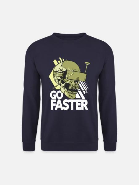 Go Faster - FPV Drohne Drohnenpilot - Unisex Pullover - Navy