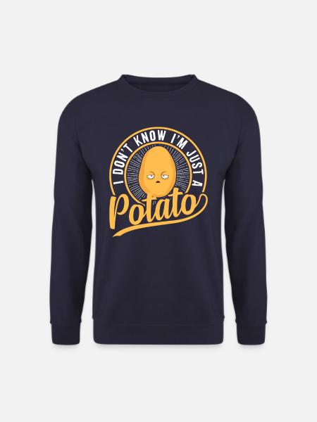 I Don't Know I'm Just A Potato Vegetable - Unisex Pullover - Navy