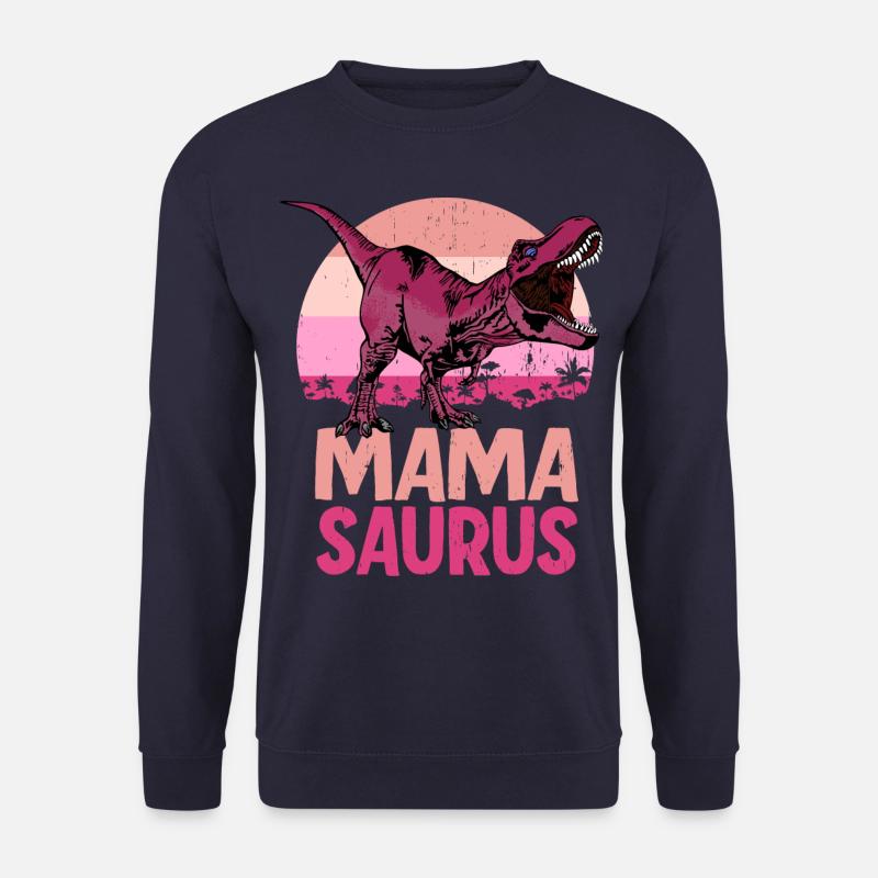 Mama Saurus Mamasaurus Dinosaur Family - Unisex Sweatshirt - navy
