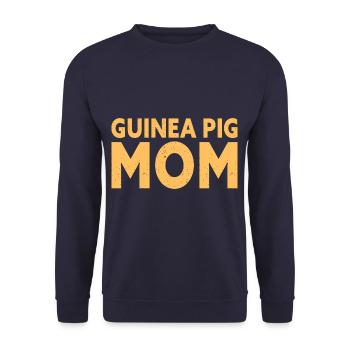 Guinea Pig Mom - Unisex Pullover - Navy - Vorne - Alina (178cm) & Michal (187cm)