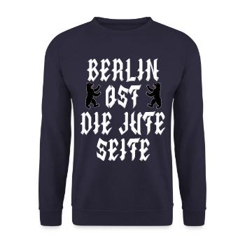 Berlin Bear - Berlin East the jute side - Unisex Sweatshirt - navy - Front - Alina (178cm) & Michal (187cm)
