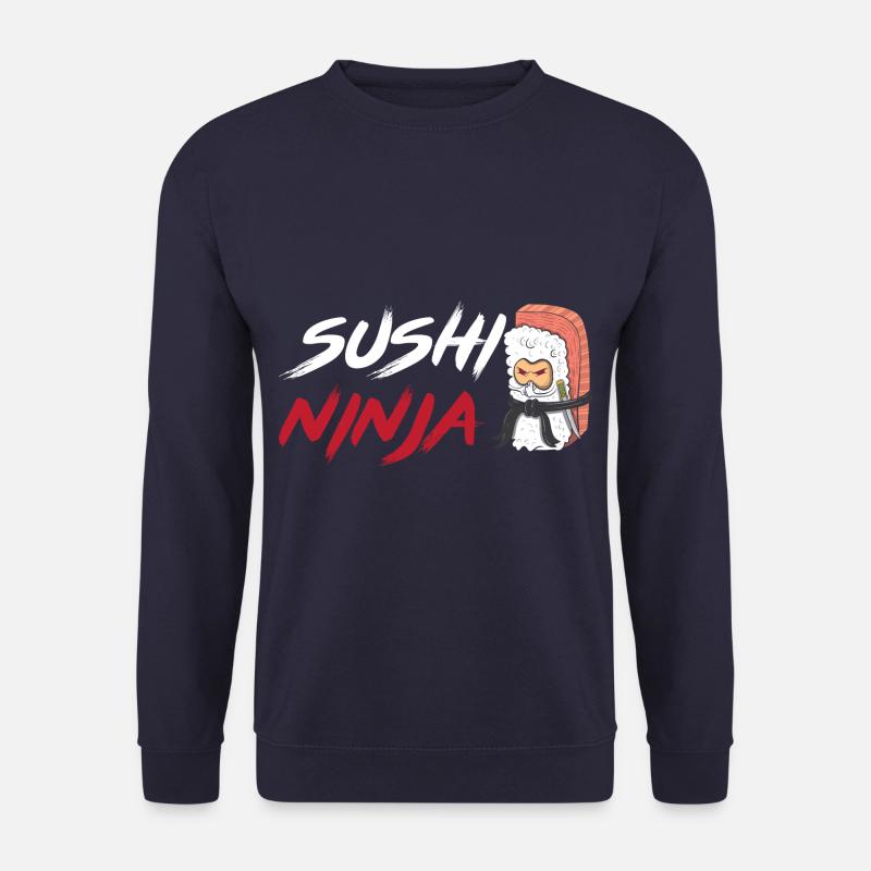 Sushi Ninja Funny Japanese Food Sushi - Unisex Pullover - Navy