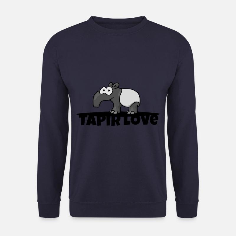 Tapir Love Liebe Schabracken-Tapir lässig Geschenk - Unisex Pullover - Navy