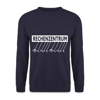 Rechenzentrum Garten Bekleidung Gärtner - Unisex Pullover - Navy - Vorne - Alina (178cm) & Michal (187cm)