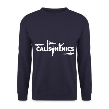 Calisthenics - Straßenkörpertraining - Unisex Pullover - Navy - Vorne - Alina (178cm) & Michal (187cm)