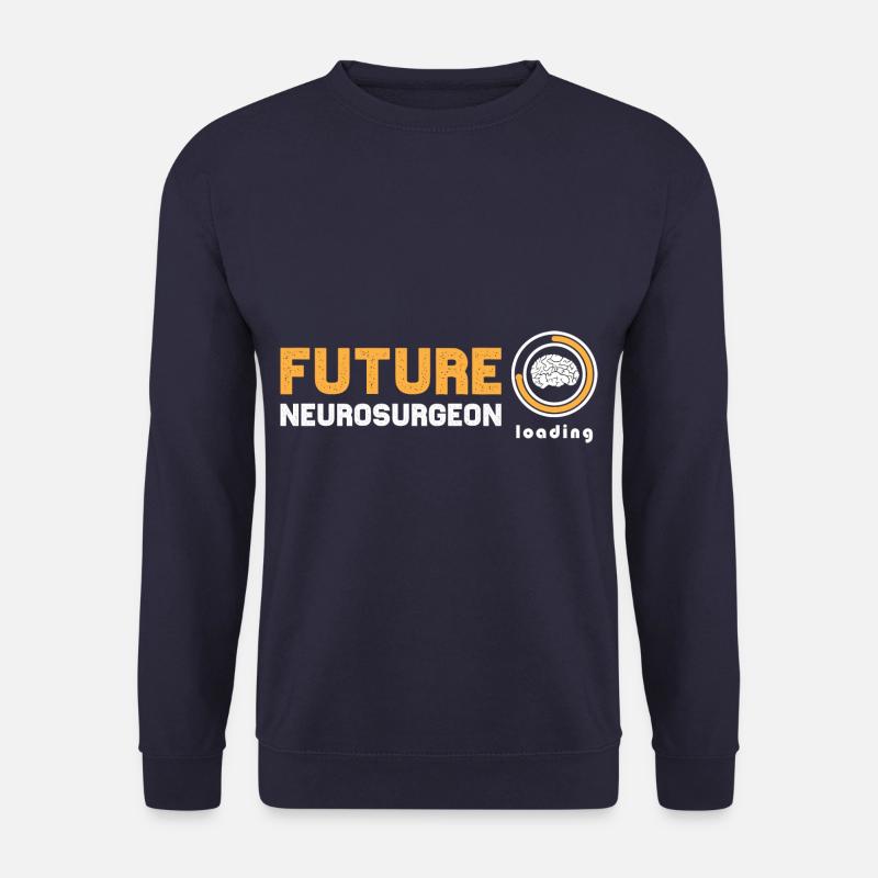 Future Neurosurgeon Loading Brain Neurologist - Unisex Pullover - Navy