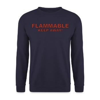 Inflammable Tenir à l’écart - Sweat-shirt Unisexe - marine - Devant - Alina (178cm) & Michal (187cm)