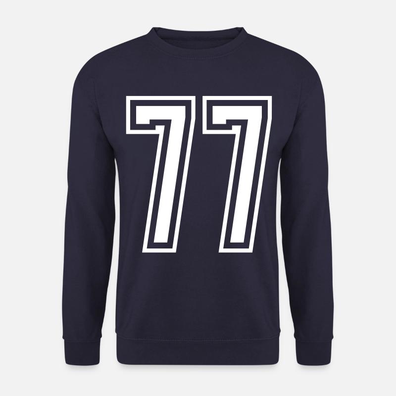 77 Number number - Unisex Sweatshirt - navy
