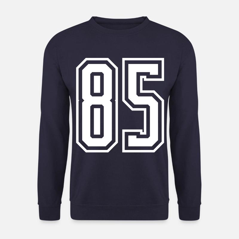 85 Numéro de numéro - Sweat-shirt Unisexe - marine