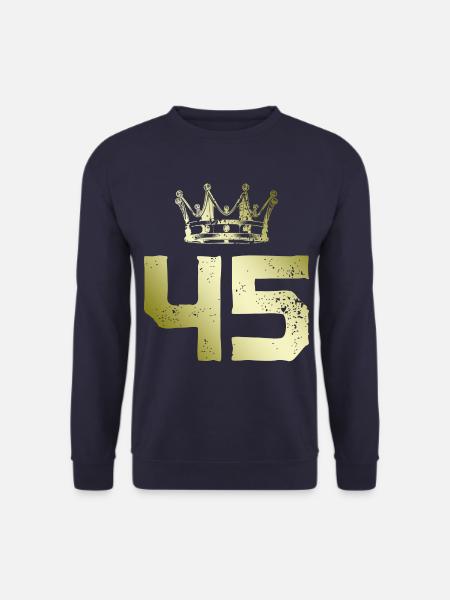 45 Number crown - Unisex Sweatshirt - navy