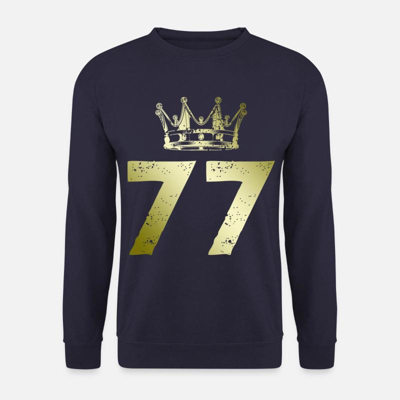77 Couronne de numéros - Sweat-shirt Unisexe - marine