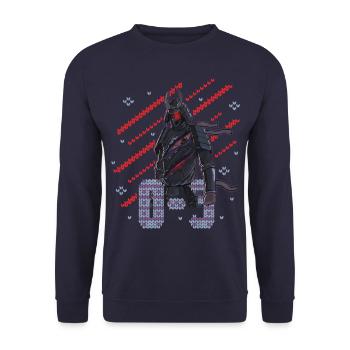 G2 Esports Samurai 0-3 Ugly Christmas Design - Sweat-shirt Unisexe - marine - Devant - Alina (178cm) & Michal (187cm)