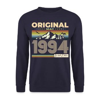 Original 1994 Vintage 1994 30th Birthday 1994 - Unisex Sweatshirt - navy - Front - Alina (178cm) & Michal (187cm)