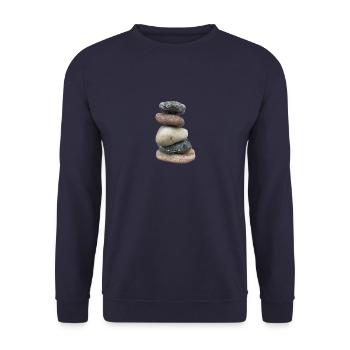 Tas de pierres - Sweat-shirt Unisexe - marine - Devant - Alina (178cm) & Michal (187cm)
