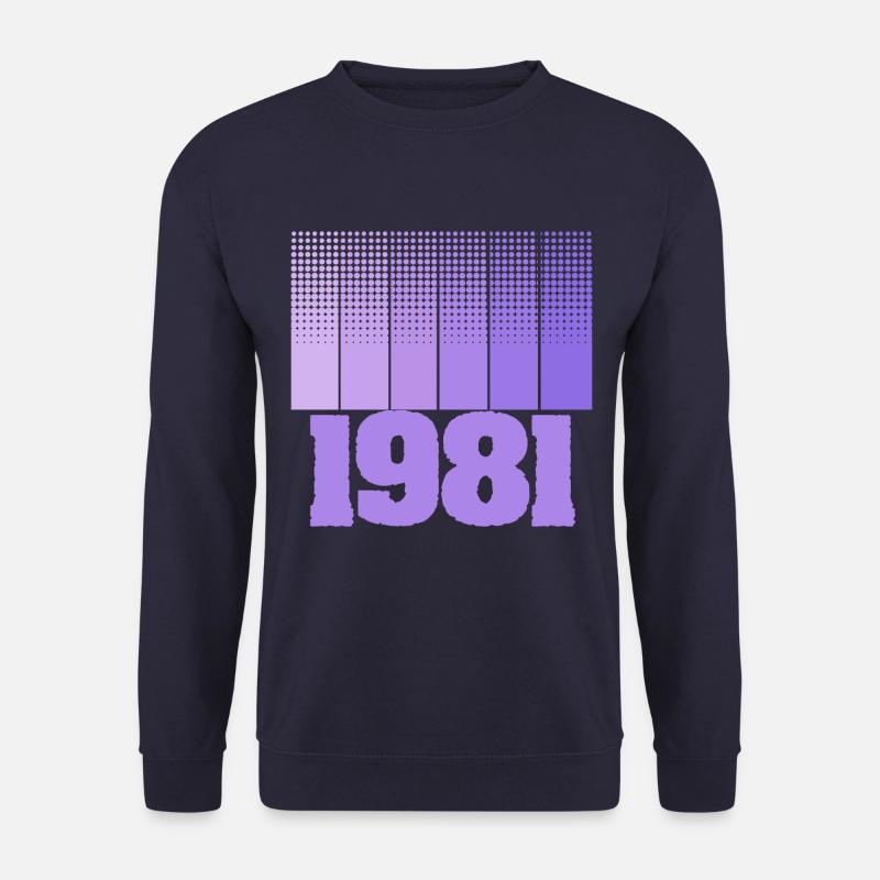 Geboren 1981 - Unisex Pullover - Navy