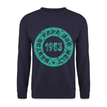 1953 - Unisex Pullover - Navy - Vorne - Alina (178cm) & Michal (187cm)