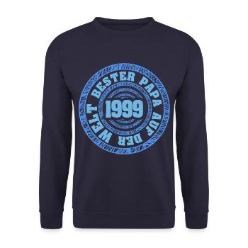 Jahr 1999 - Unisex Pullover - Navy - Vorne - Alina (178cm) & Michal (187cm)