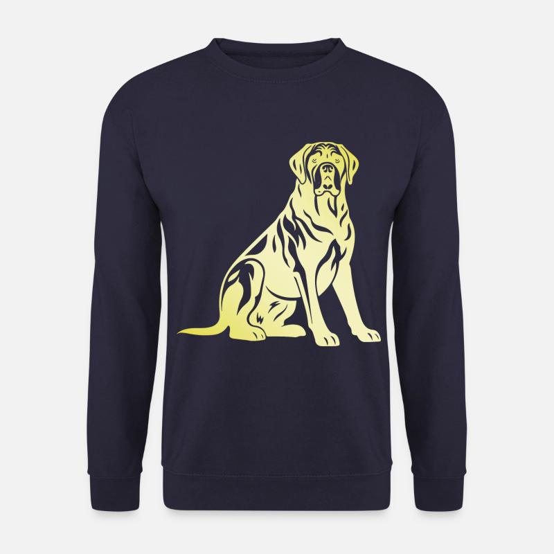 Mastiff Hund Silhouette - Unisex Pullover - Navy