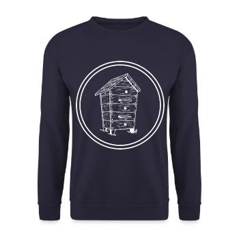 Abeilles apicultrices - Sweat-shirt Unisexe - marine - Devant - Alina (178cm) & Michal (187cm)
