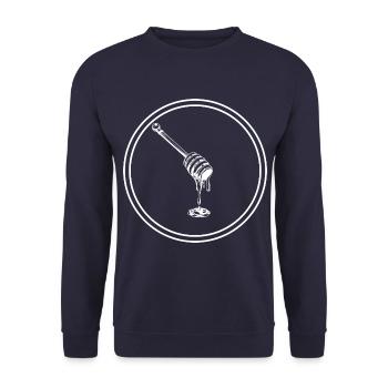 Ciseau à bâton icône apiculteur - Sweat-shirt Unisexe - marine - Devant - Alina (178cm) & Michal (187cm)