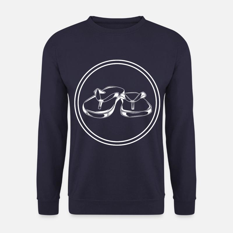 Badelatschen icon - Unisex Pullover - Navy
