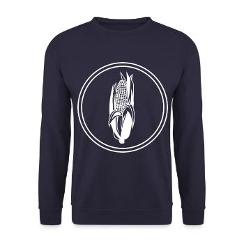 Symbole du maïs - Sweat-shirt Unisexe - marine - Devant - Alina (178cm) & Michal (187cm)