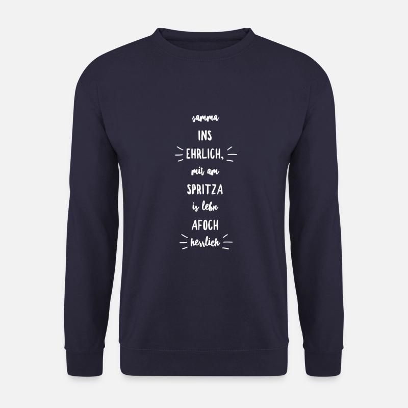 Spritzer/Alkohol - Unisex Pullover - Navy