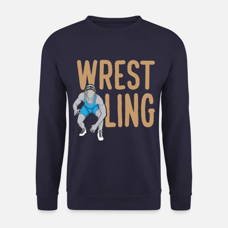 Wrestling Wrestler - Unisex Pullover - Navy