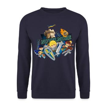 Playmobil Novelmore Gwynn, Arwynn, Dario Da Vanci - Unisex Pullover - Navy - Vorne - Alina (178cm) & Michal (187cm)