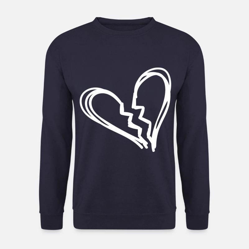 Broken heart - Unisex Sweatshirt - navy