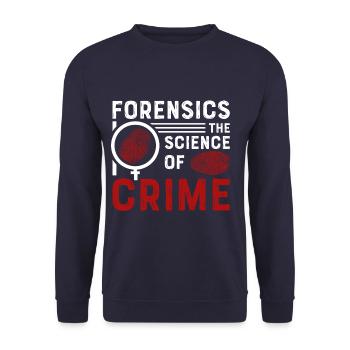 Enquêteur en sciences judiciaires - Sweat-shirt Unisexe - marine - Devant - Alina (178cm) & Michal (187cm)