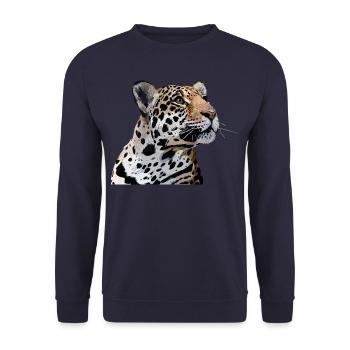 Jaguar - Unisex Sweatshirt - navy - Front - Alina (178cm) & Michal (187cm)