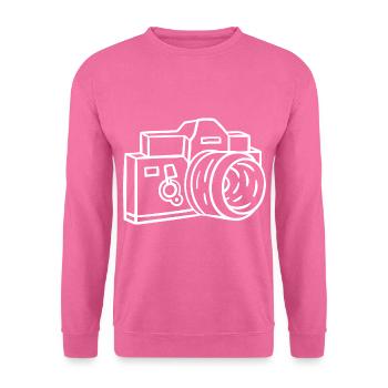 Appareil photo - Sweat-shirt Unisexe - rose - Devant