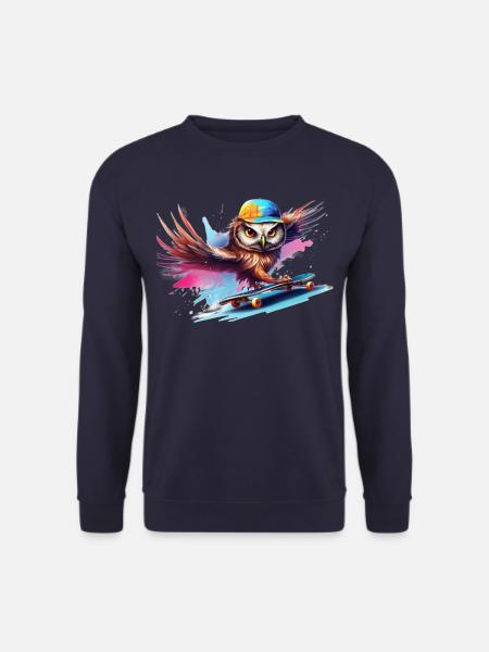 Funny Owl - Unisex Sweatshirt - navy