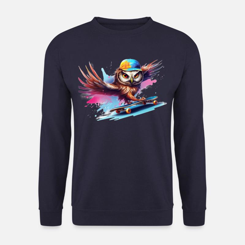 Lustige Eule - Unisex Pullover - Navy