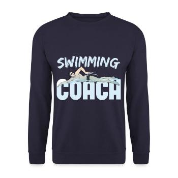 Entraîneur de natation Entraîneur de natation - Sweat-shirt Unisexe - marine - Devant - Alina (178cm) & Michal (187cm)