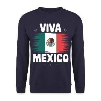 Mexico Mexico Mexican Spanish - Unisex Sweatshirt - navy - Front - Alina (178cm) & Michal (187cm)