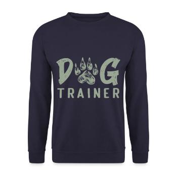 Dog Trainer - Unisex Pullover - Navy - Vorne - Alina (178cm) & Michal (187cm)