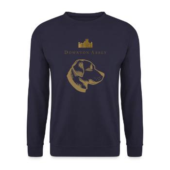 Downton Abbey Labrador Retriever Pharaoh - Unisex Sweatshirt - navy - Front - Alina (178cm) & Michal (187cm)