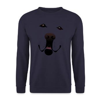 Labrador Golden Retriever - Unisex Pullover - Navy - Vorne - Alina (178cm) & Michal (187cm)
