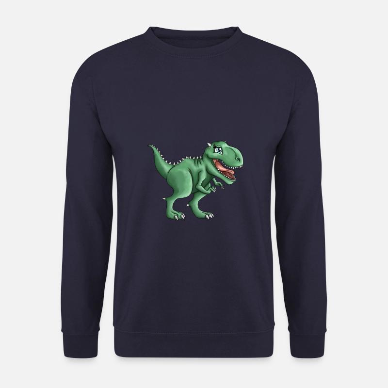 T-rex Tyrannosaurus Rex Dino Illustration - Unisex Sweatshirt - navy